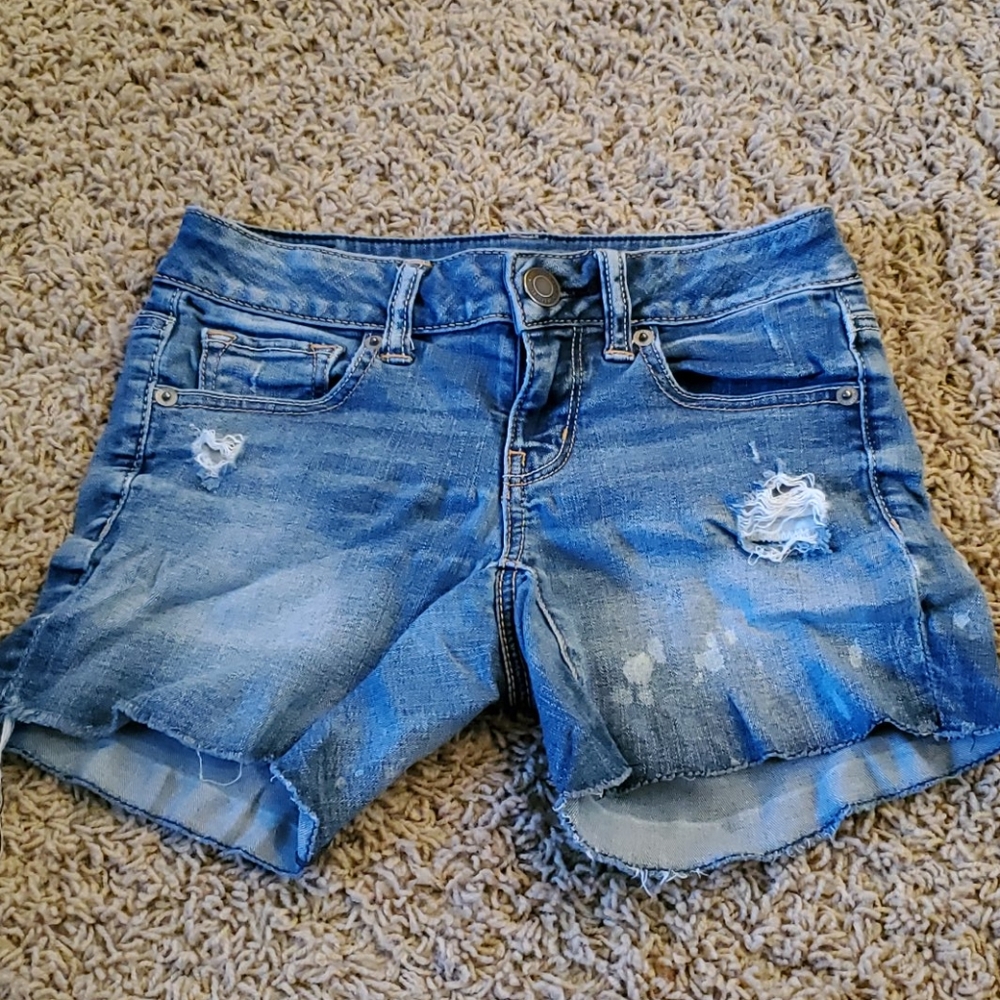 American Eagle Outfitters Blue Denim Jean Shorts